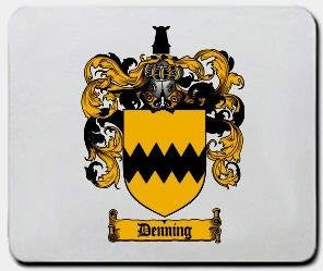 Denning coat of arms mouse pad