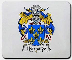 Hernando coat of arms mouse pad