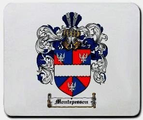 Montepesson coat of arms mouse pad