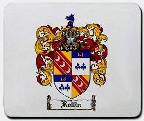 Rollin coat of arms mouse pad