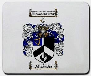 Alisandre coat of arms mouse pad