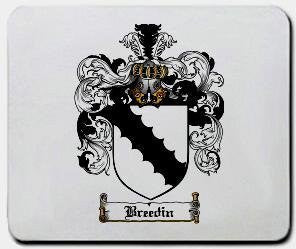 Breedin coat of arms mouse pad