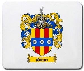 Sicari coat of arms mouse pad