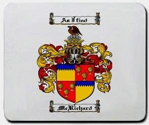 Mcrichard coat of arms mouse pad
