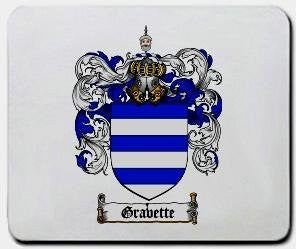 Gravette coat of arms mouse pad