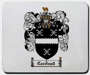 Cardinall coat of arms mouse pad