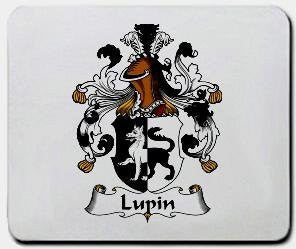 Lupin coat of arms mouse pad