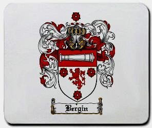 Bergin coat of arms mouse pad