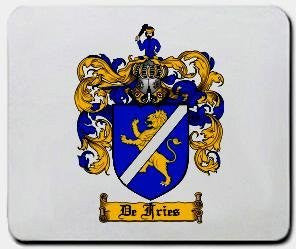 De-fries coat of arms mouse pad