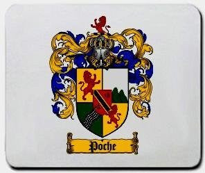 Poche coat of arms mouse pad