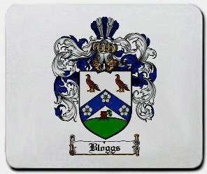 Bloggs coat of arms mouse pad