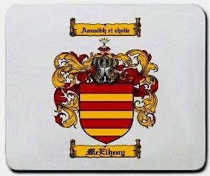 Mcelheny coat of arms mouse pad