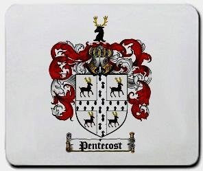 Pentecost coat of arms mouse pad
