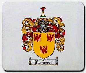 Brunson coat of arms mouse pad