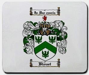 Blouet coat of arms mouse pad