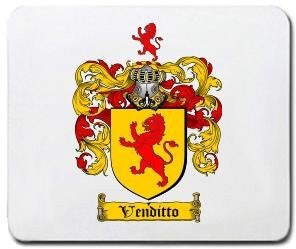 Venditto coat of arms mouse pad