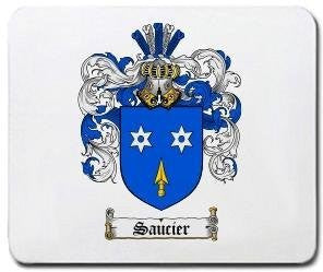 Saucier coat of arms mouse pad