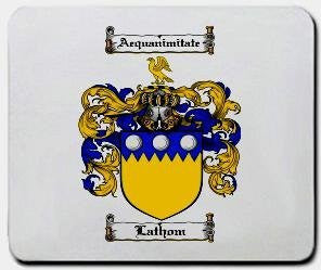 Lathom coat of arms mouse pad