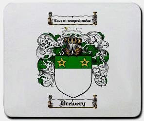 Drewery coat of arms mouse pad