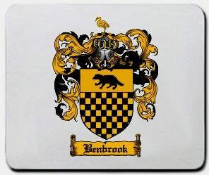 Benbrook coat of arms mouse pad