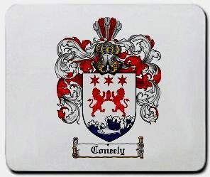 Coneely coat of arms mouse pad