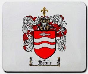 Decuir coat of arms mouse pad