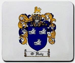 O'haly coat of arms mouse pad