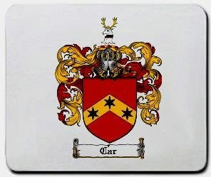 Car coat of arms mouse pad