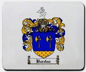 Burdan coat of arms mouse pad