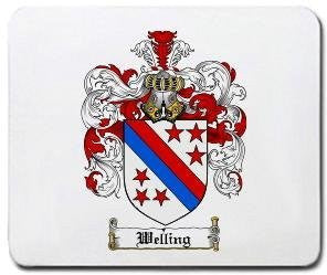 Welling coat of arms mouse pad