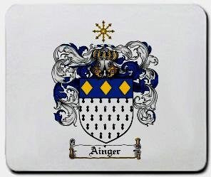 Ainger coat of arms mouse pad