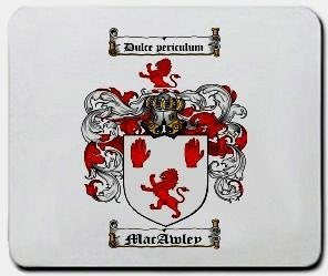 Macawley coat of arms mouse pad