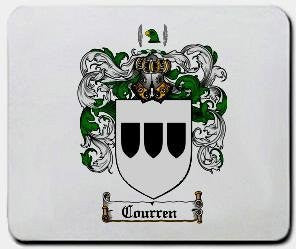Courren coat of arms mouse pad
