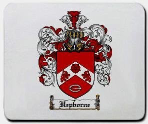 Hepborne coat of arms mouse pad