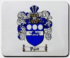 Pyatt coat of arms mouse pad