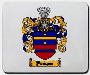 Pompeo coat of arms mouse pad