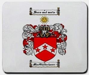 Macghillechearr coat of arms mouse pad