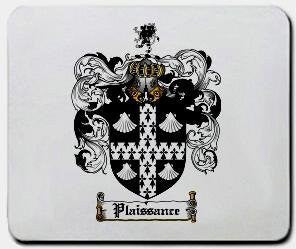 Plaissance coat of arms mouse pad