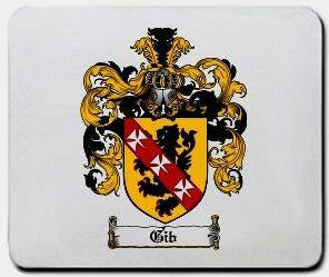 Gib coat of arms mouse pad