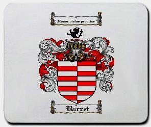 Barret coat of arms mouse pad