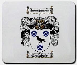 Craighede coat of arms mouse pad