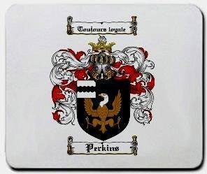Perkins coat of arms mouse pad