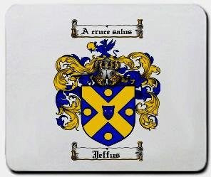 Jeffus coat of arms mouse pad