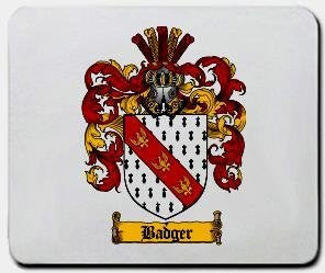 Badger coat of arms mouse pad