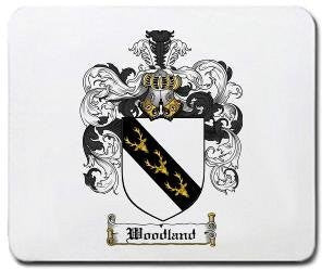 Woodland coat of arms mouse pad