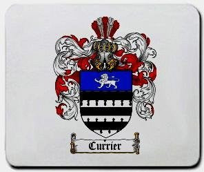 Currier coat of arms mouse pad
