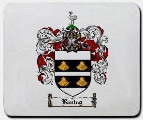 Baning coat of arms mouse pad