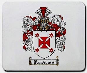 Bandebury coat of arms mouse pad