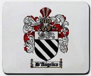D'angelica coat of arms mouse pad