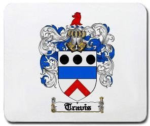 Travis coat of arms mouse pad